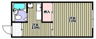 北浦ハイツ【2階】の間取り