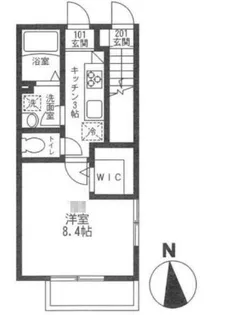 フィカーサ・K【1階】の間取り