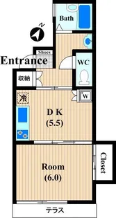 ハウスM&I・C【1階】の間取り
