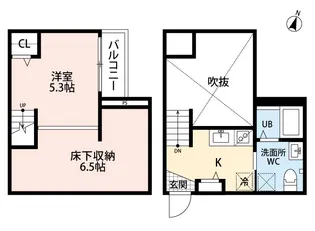 ディアコート琴平【2階】の間取り