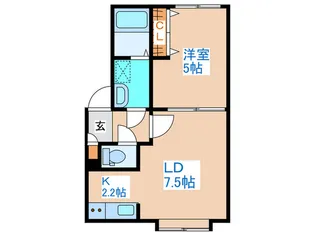 チェルシー平和の杜【3階】の間取り