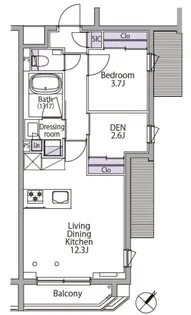 イプセ代々木レジデンス【5階】の間取り