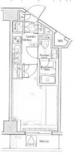 PREMIUM CUBE北品川【4階】の間取り