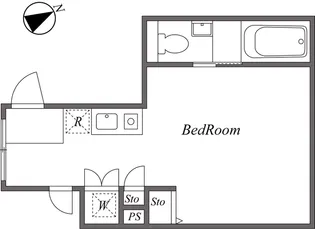 EAST RISE 由比ガ浜B【1階】の間取り