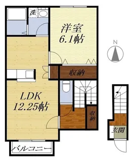 エムズコート春岡【2階】の間取り