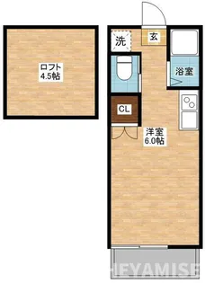 ディノ三原A棟【1階】の間取り
