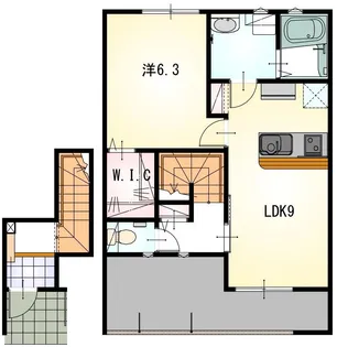 LOTUS杉谷南【2階】の間取り