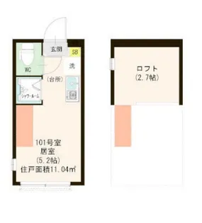 ハーモニーテラス船橋【1階】の間取り