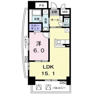 ヴィアーレ 光南【3階】の間取り