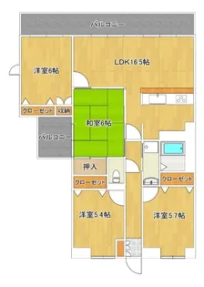 ハウステンボスヒルズIII【2階】の間取り