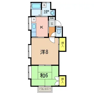 ハウス寿寺尾【2階】の間取り