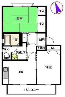 エスポワール北花立【2階】の間取り