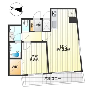 クレイシア文京春日【12階】の間取り