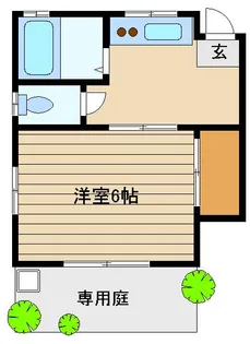 横川コーポ【1階】の間取り