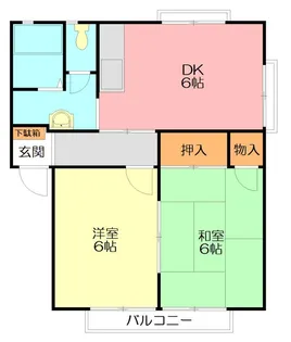 パレス三喜II【1階】の間取り