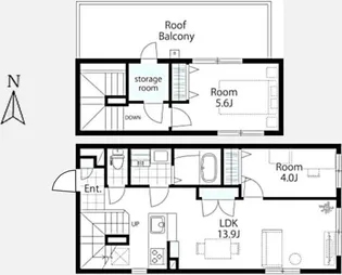 北新宿レーベル【3階】の間取り