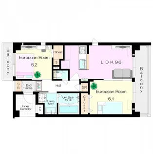 アラカサ【5階】の間取り