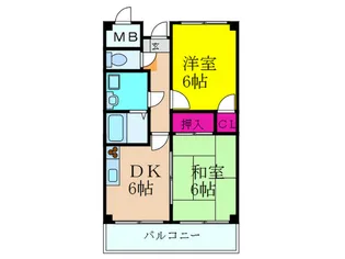 メゾンのぞみ【4階】の間取り