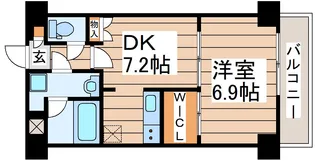ルミネ薬師堂【4階】の間取り