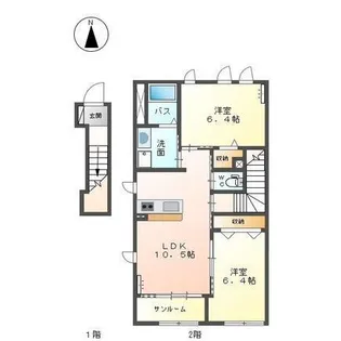 センチュリーカーサII【2階】の間取り