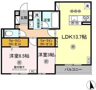 D-residence川口3丁目E【2階】の間取り