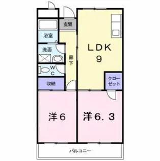 ノースヒルズ【2階】の間取り