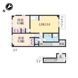 リーベン絹【2階】の間取り