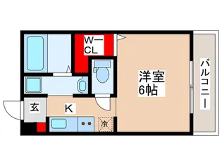 リバーストーン曙【1階】の間取り