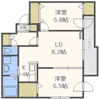 DIOGRACIA Miyanosawa(ディオグラシア宮の沢)【3階】の間取り