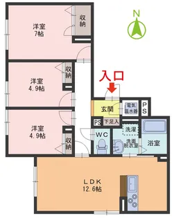 ベレオハレアカラ【1階】の間取り