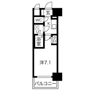 エスリード京橋グランテラス【9階】の間取り