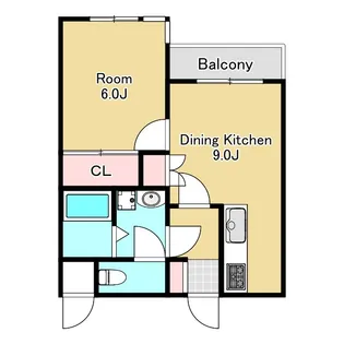 クレールモリドーI【2階】の間取り