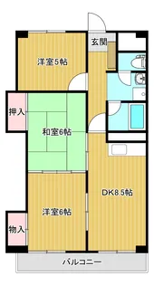 新潟駅南ハイツ【2階】の間取り