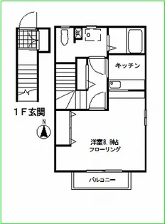 ティンクハウスB棟【2階】の間取り