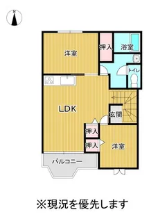クレストール【2階】の間取り