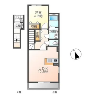 ナイーヴ【2階】の間取り