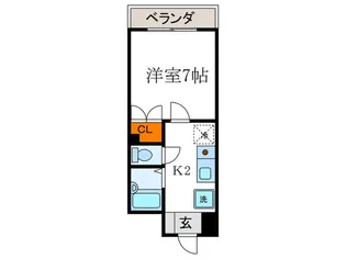 今出川マンション【1階】の間取り