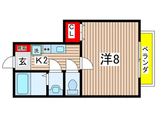 ハイツ三雅【1階】の間取り