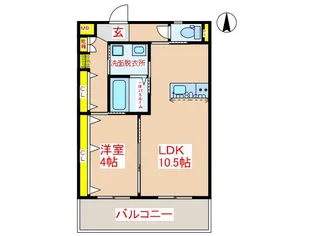 CASA CENTRO【2階】の間取り