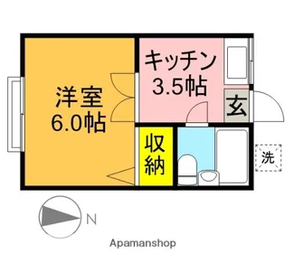 千和ハイツ【1階】の間取り