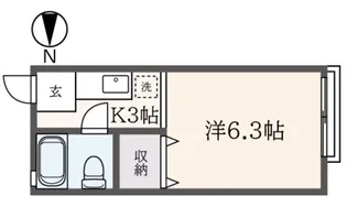 スライブハイツ【1階】の間取り