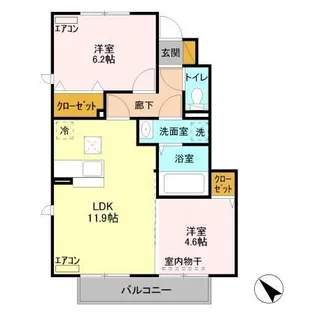 アネモス【1階】の間取り