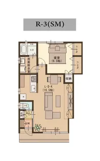 HomesUsonia・前川東V【1階】の間取り