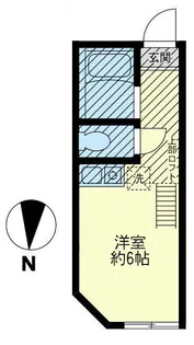 ユナイト台町モンテビアンコ【2階】の間取り