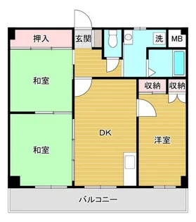 功野マンション【2階】の間取り