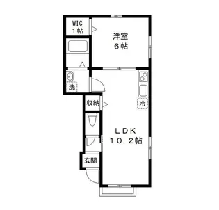 コンフォート芝山【1階】の間取り