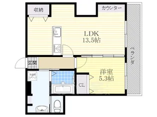 やすいコーポ【4階】の間取り
