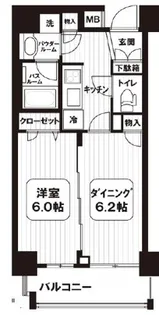 ヴェルディーク浅草【1階】の間取り