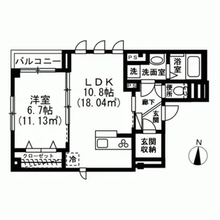 スカイエ橘【2階】の間取り