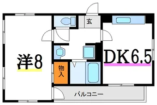 ピラトゥス西小岩【6階】の間取り